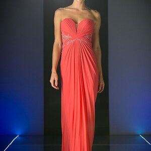 Sweetheart Neck Strapless A-Line Prom Dress CD2458